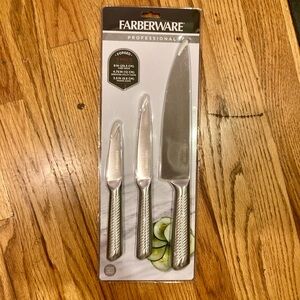 Farberware Stainless Steel 3-Piece Knife Set - Silver